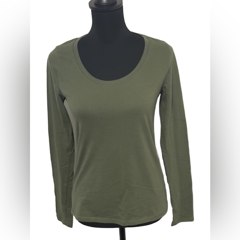 No Boundaries Forest Green Long Sleeve Top - 3 for $10